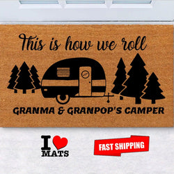 Ohaprints Doormat Outdoor Indoor Camping Camper Our Happy Place