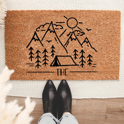 Camping Doormat Customized Name And RV Welcome To Our Camper - PERSONAL84